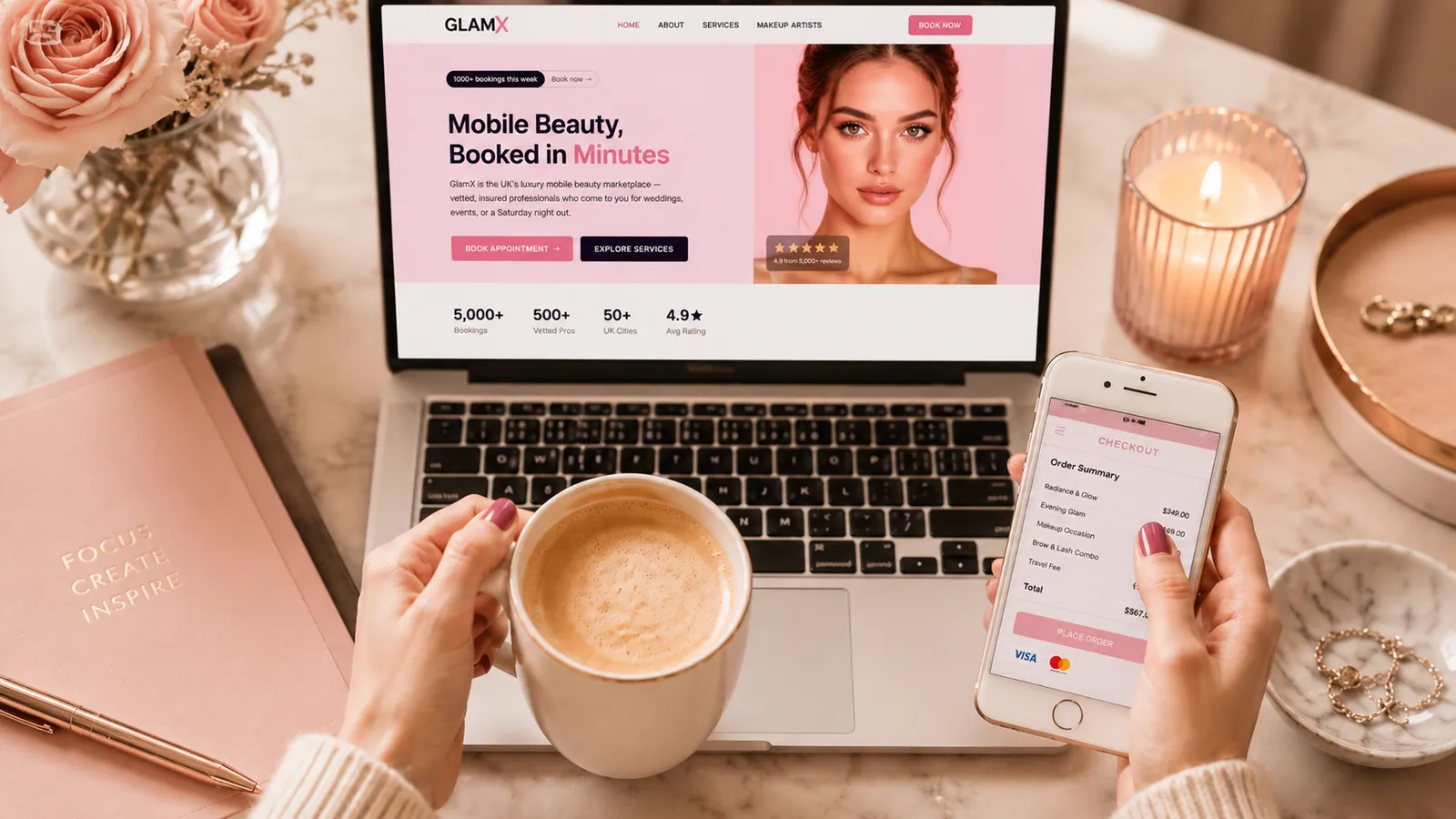 Booking a beauty appointment online securely