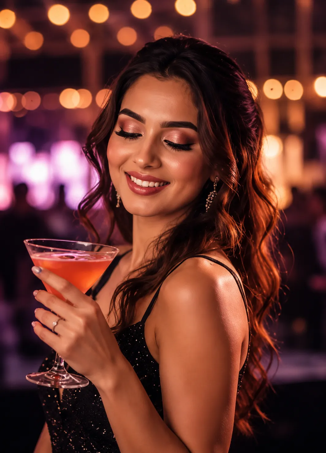 Cocktails on a glamorous night out