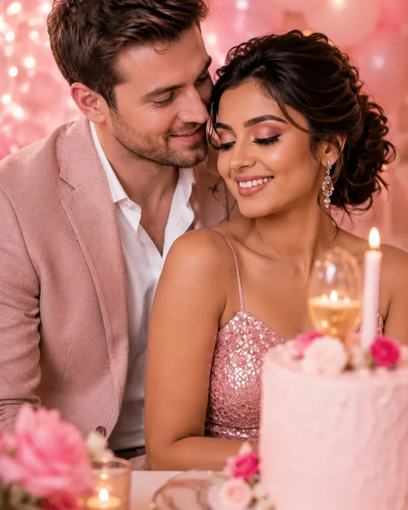 Bride and groom on their wedding day